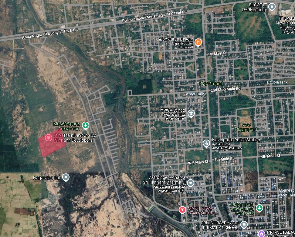 Srivatsam site &mdash; aerial reference