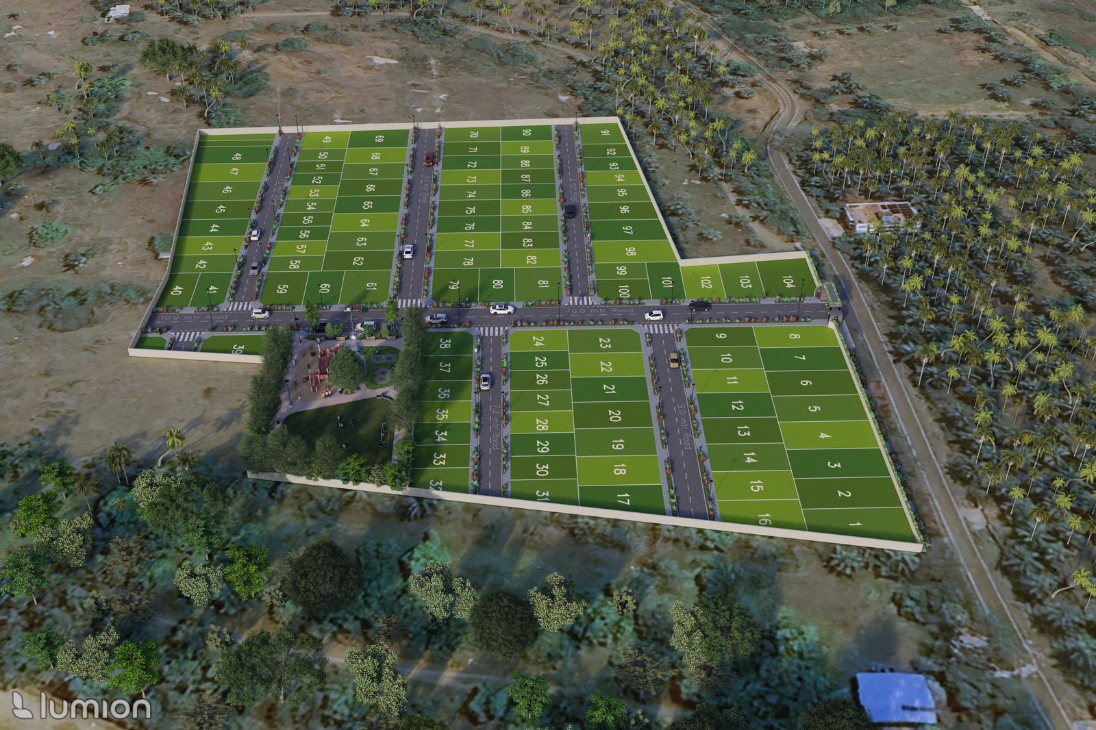 Vismaya masterplan &mdash; plots 1&ndash;61
