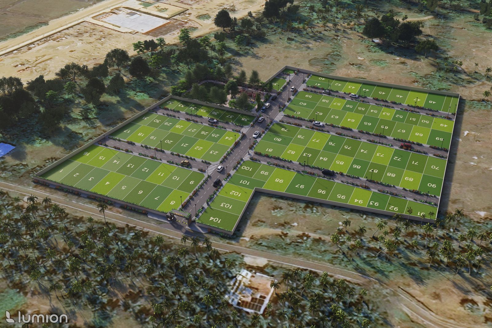 Vismaya layout aerial view